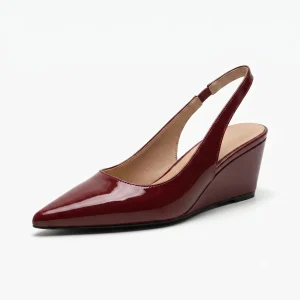 Mafalda - Sapatos de Salto Wedge com Fivela